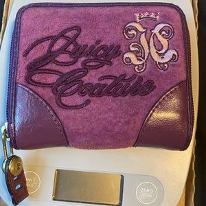 Purple Velour Juicy Couture Wallet